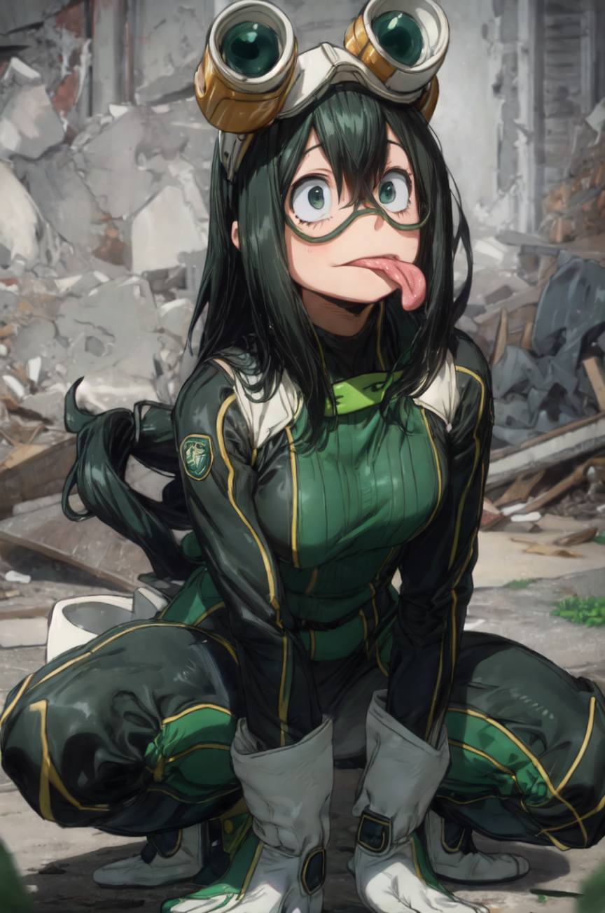 AI Art: Asui Tsuyu (My Hero Academia) by @k1 | PixAI