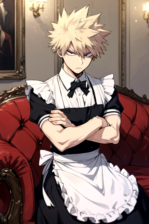 Bakugou maid outlet outfit