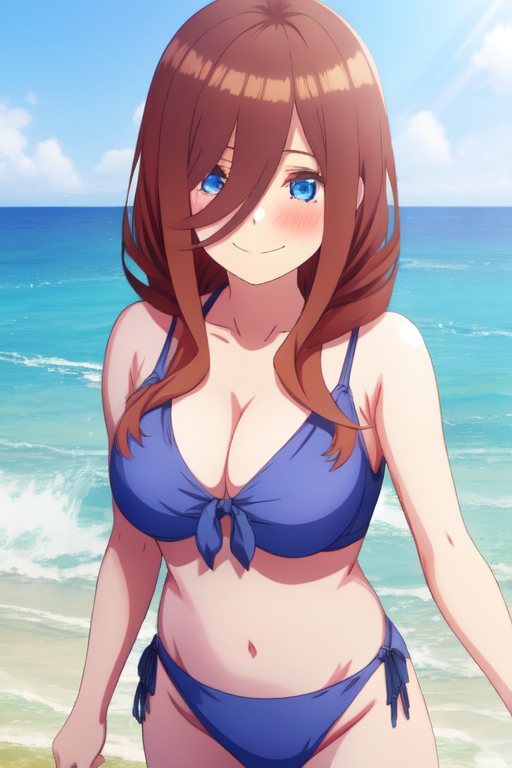 AI Miku Nakano beach user 1604902543146672692 PixAI