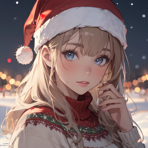 AI Art Christmas girl 2.0 by FernBurn PixAI