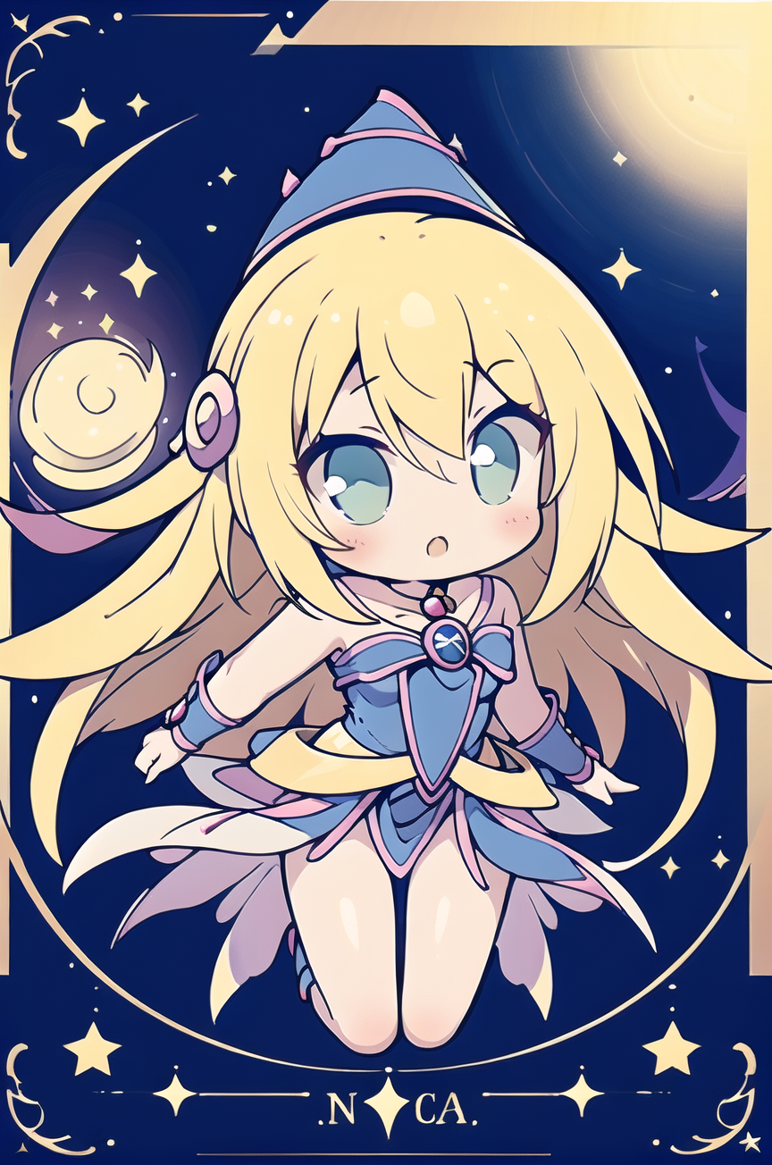 AI Art: chibi dark magician girl by @lucashv | PixAI