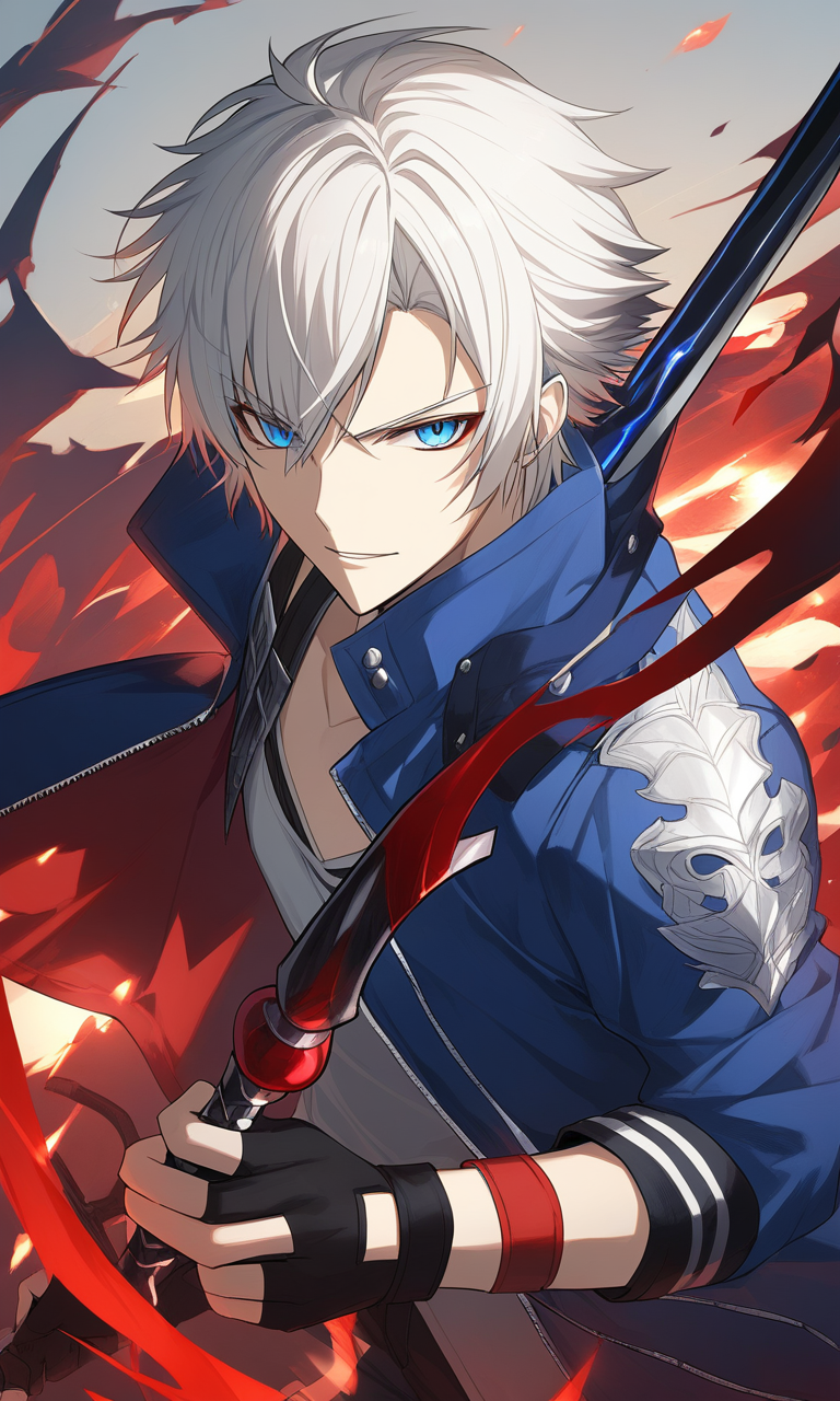 AI Art: 「Devil May Cry 5」 - Neroの喜び by @賢い忍者様 | PixAI