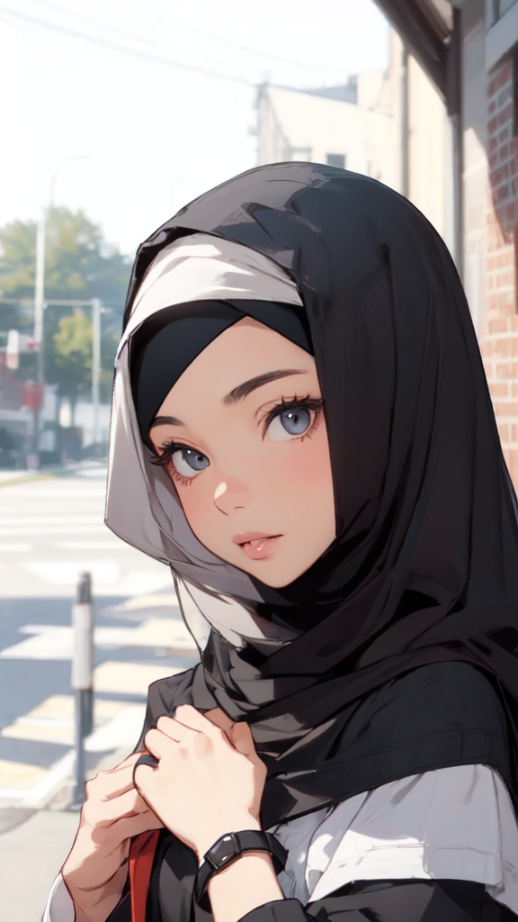 Hijab anime deals girl