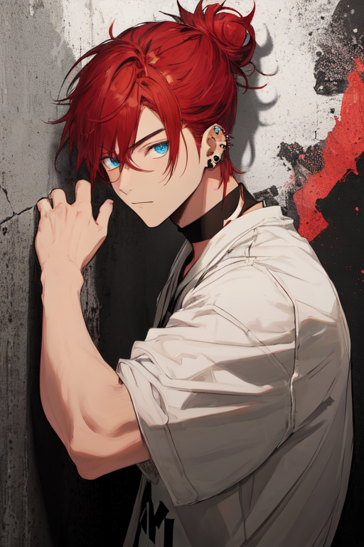 AI Art: Red hair boy by @Naisu