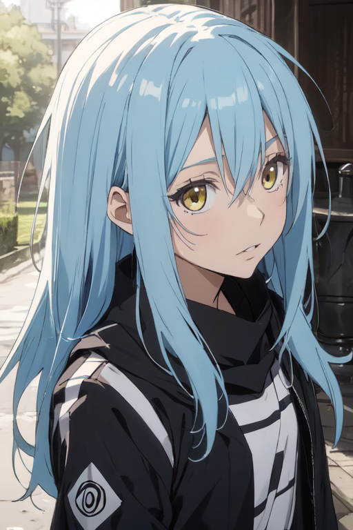 Tried making Rimuru as a Reddit avatar as requested. Which hairstyle fits  them better? Couldn't find straight hair with long bangs : r/TenseiSlime