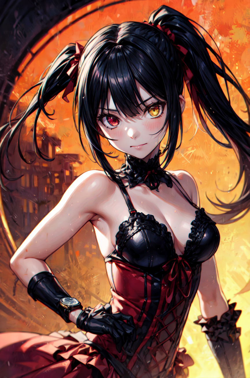 AI Art: Kurumi Tokisaki 💟 by @Dreus | PixAI