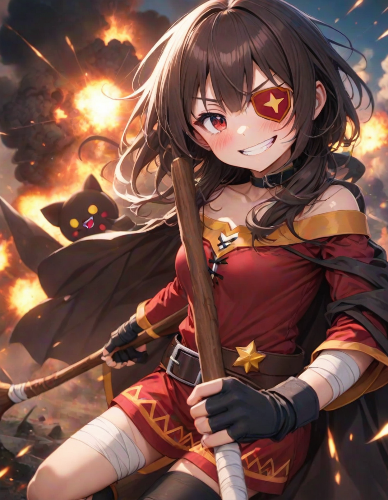 AI Art: [Recreate Pose] Megumin (KonoSuba) by @TMG | PixAI