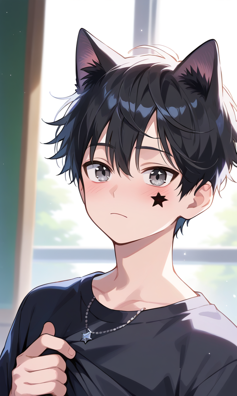 AI Art: Cute cat boy by @별바다 | PixAI