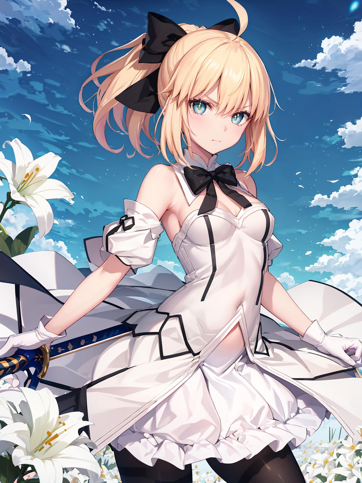 AI Art LoRA Model Artoria Lily Fate Grand Order Lora PixAI