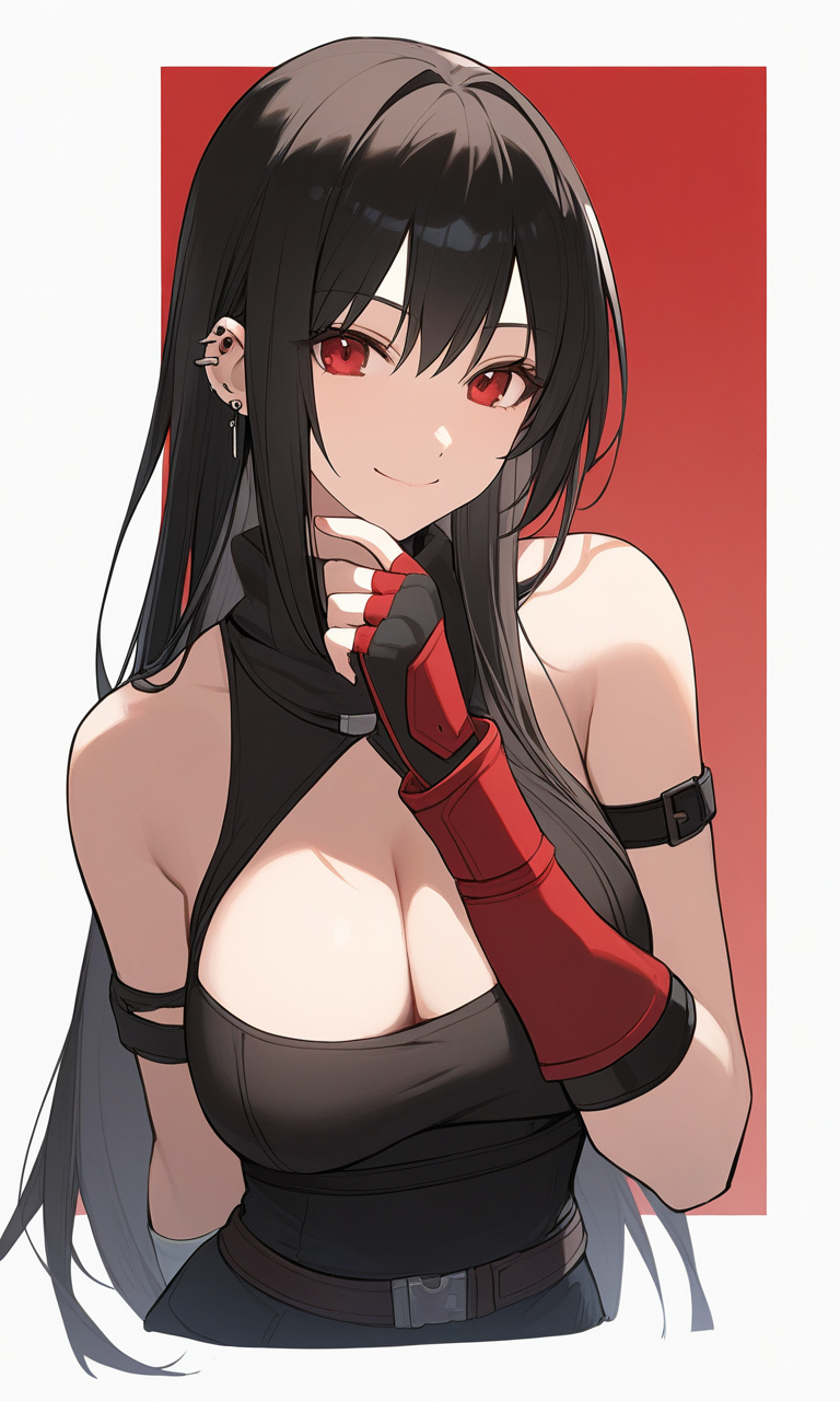 AI Art: Tifa Lockhart: A Red-Hot Portrait of a Final Fantasy VII Heroine by  @GentleSkaterIX | PixAI