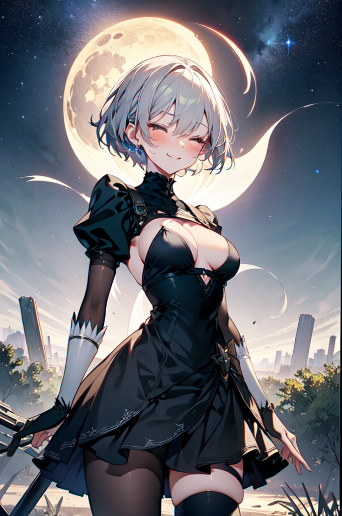 2B from NieR: Automata White Sky 