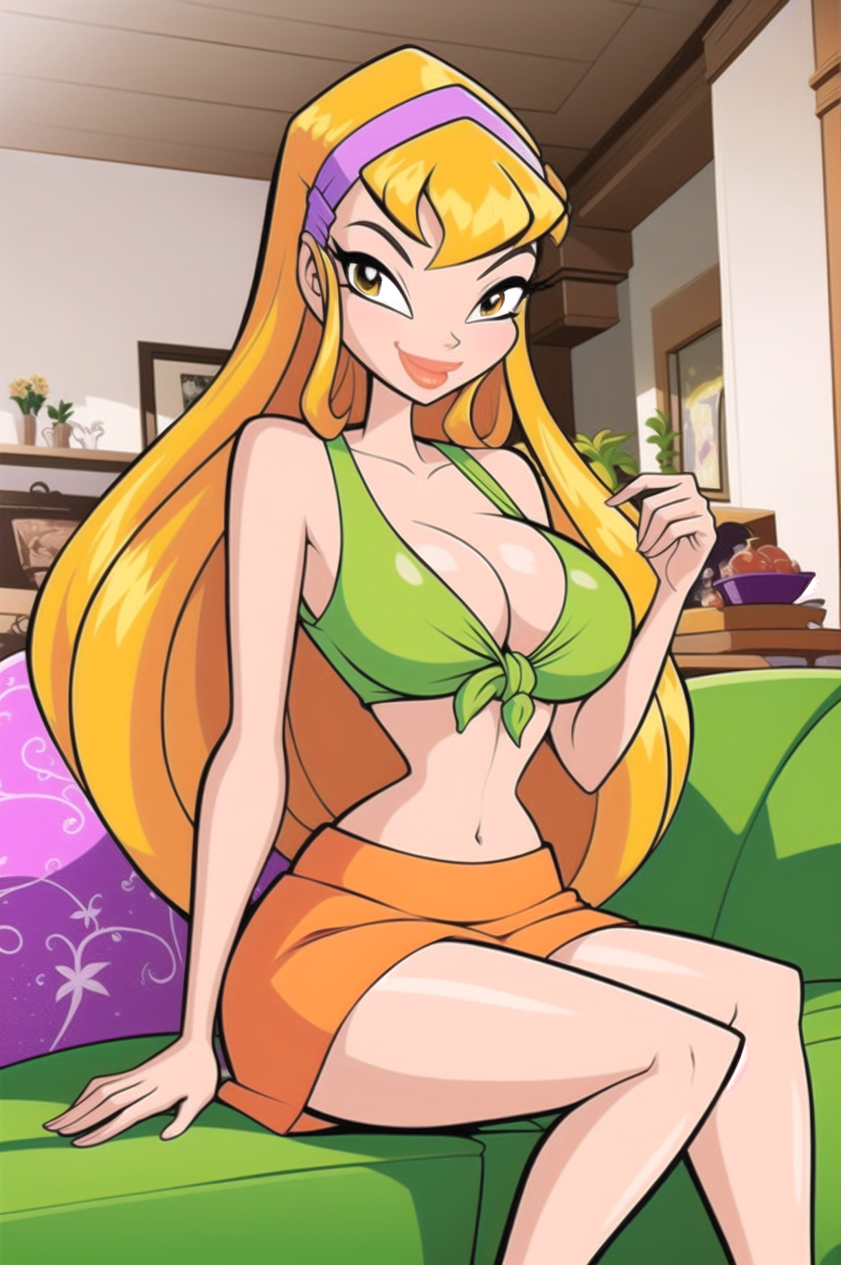 AI Art: Sexy Stella (Winx Club) - Charakter Test 1/2 by  @her_brother_drives_a_subaru | PixAI