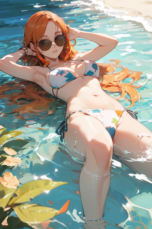 AI Art: Orihime Inoue Beach Time by @MirageAi | PixAI
