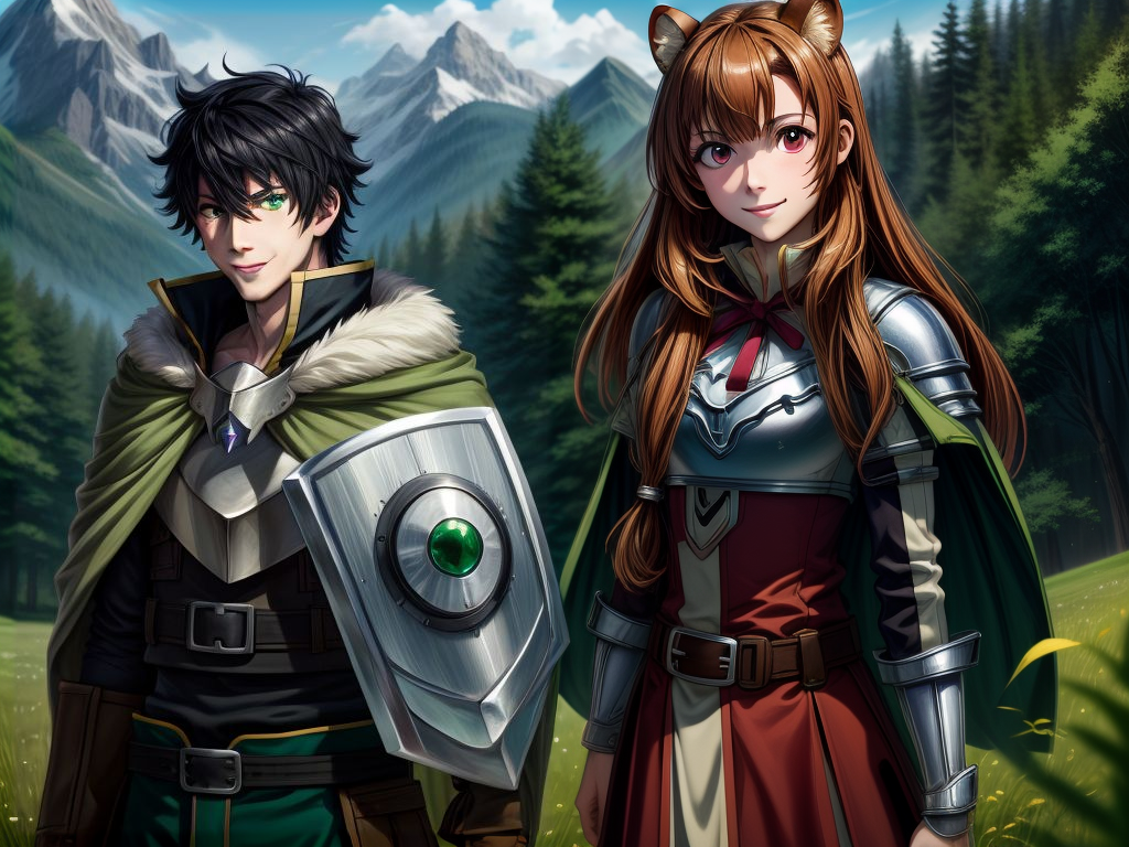 AI Art: Naofumi and Raphtalia (The rising of the shield Hero) por @Horus🪽  | PixAI