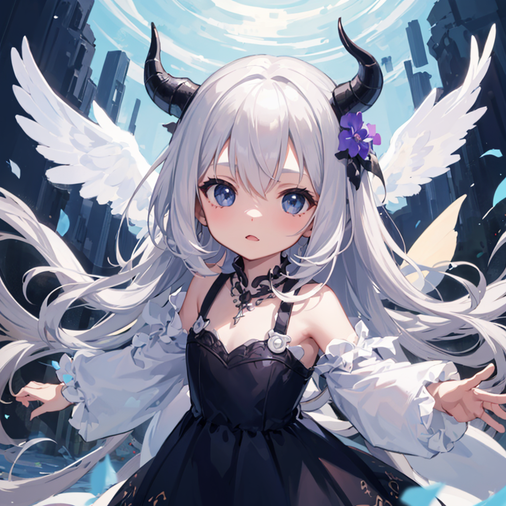 AI Art: Dragon Loli the Angel (灬º‿º灬)♡ por @JWGenshin | PixAI