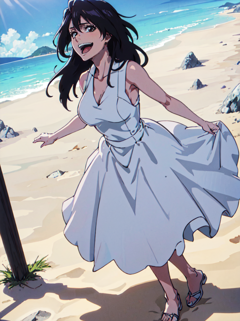 AI Art: Bambietta Basterbine at the Beach (Bleach TYBW) by @Tinkinator |  PixAI