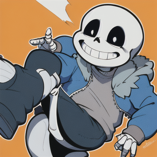 AI Art: Dusttale Dust Sans by @user-1624922891790644200