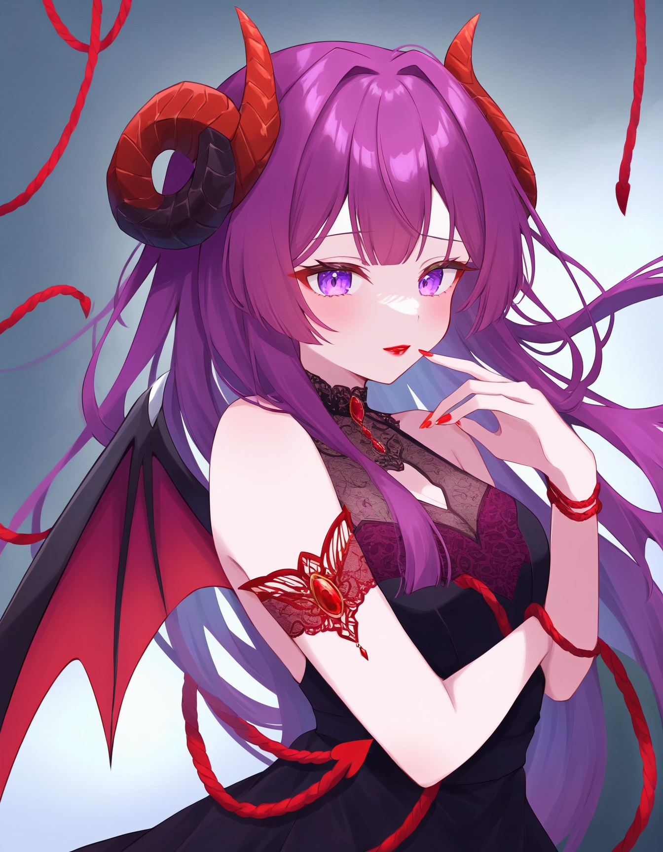 AI Art: Succubus Shibari girl by @Succubus Xen | PixAI