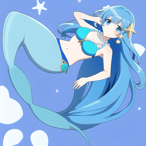 Mermaid Melody Pichi Pichi Pitch, Long Hair