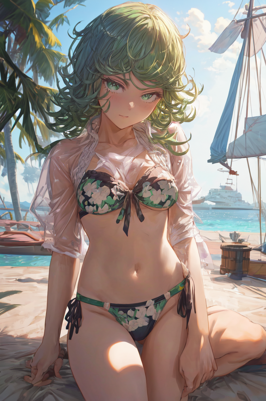 AI Art tatsumaki bikini by Tatsuo PixAI