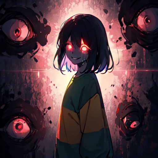 AI Art: Undertale Chara by @Daz