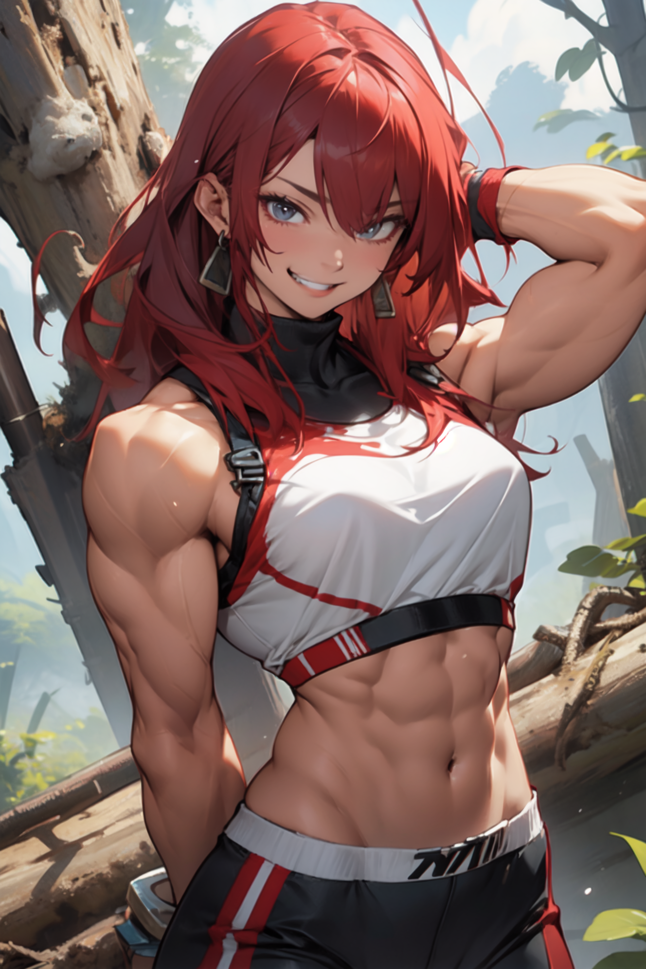 AI Art: Muscular woman by @Bel0p | PixAI