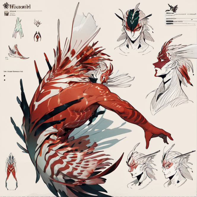 AI Art: Lionfish marking 10 by @WickedTruth30