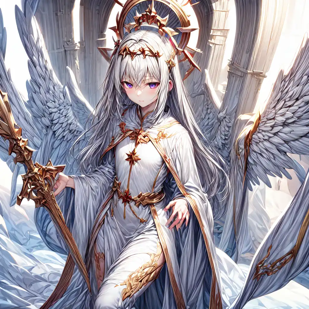 AI Art: Priestess Hears You Confess Your Sins to Her: Archangel