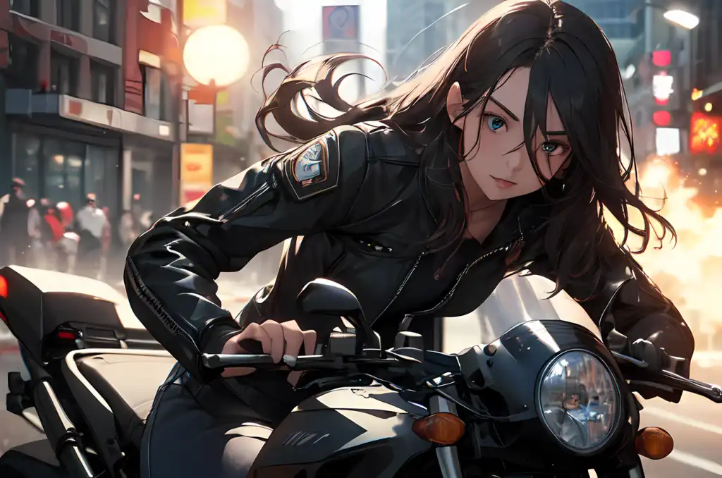 AI Art: moto girl by @yujuen