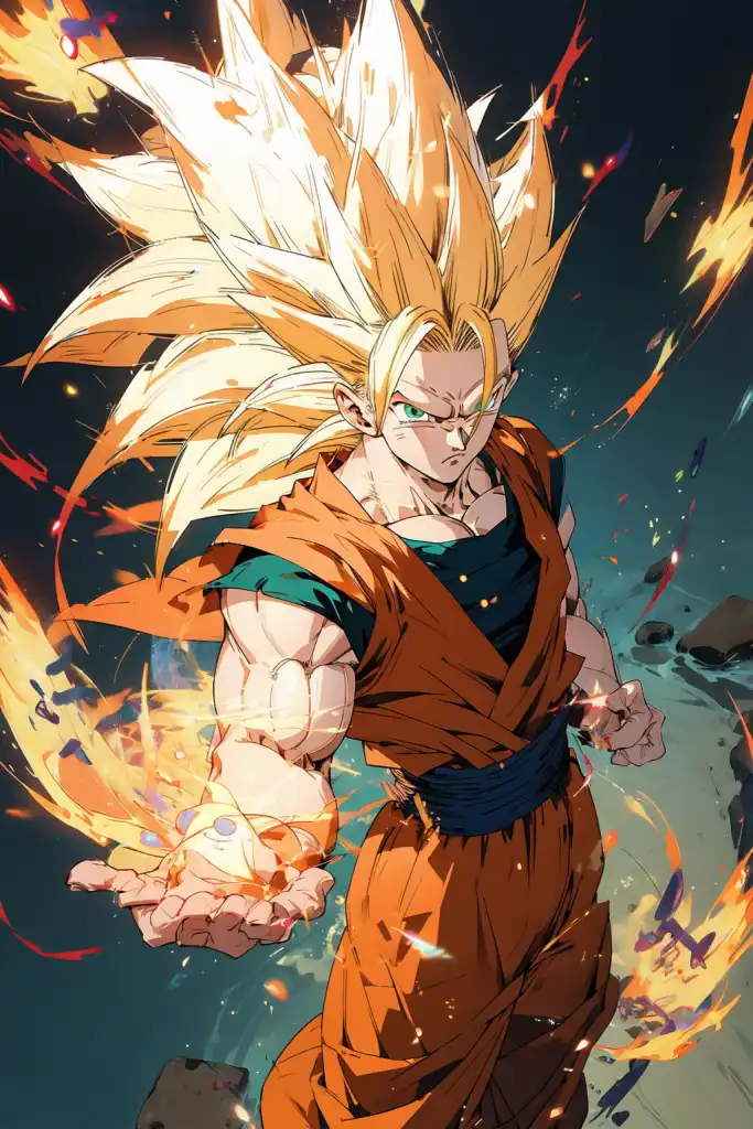 AI Art: Super Saiyan Goku by @ImYou