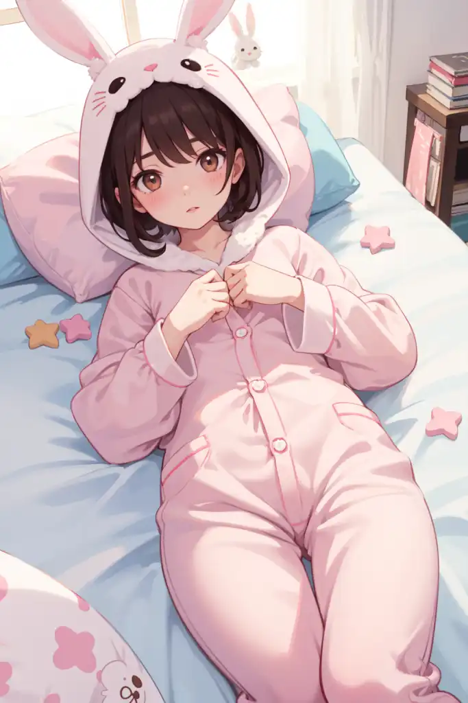 Landofgenie Kawaii Anime Cute Pajamas Set - Anime Cute Rabbit – landofgenie