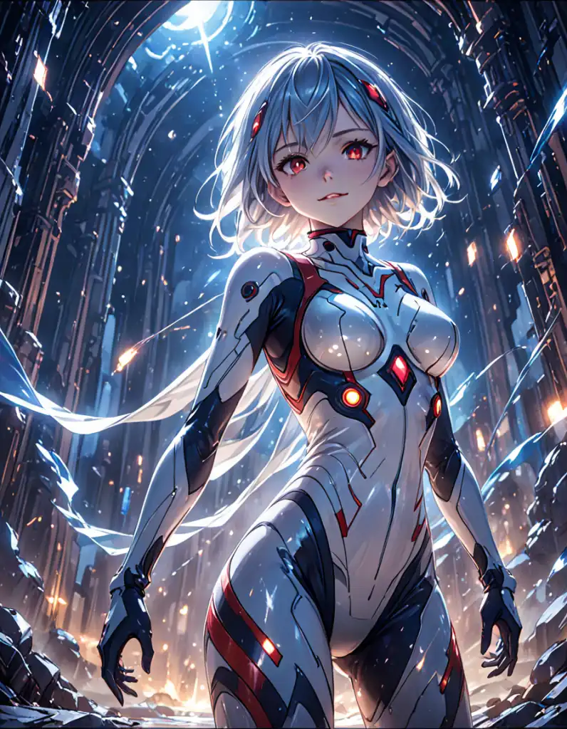 Exploring images in the style of selected image: [Giant Rei Ayanami (綾波 レイ)  - Neon Genesis Evangelion] | PixAI