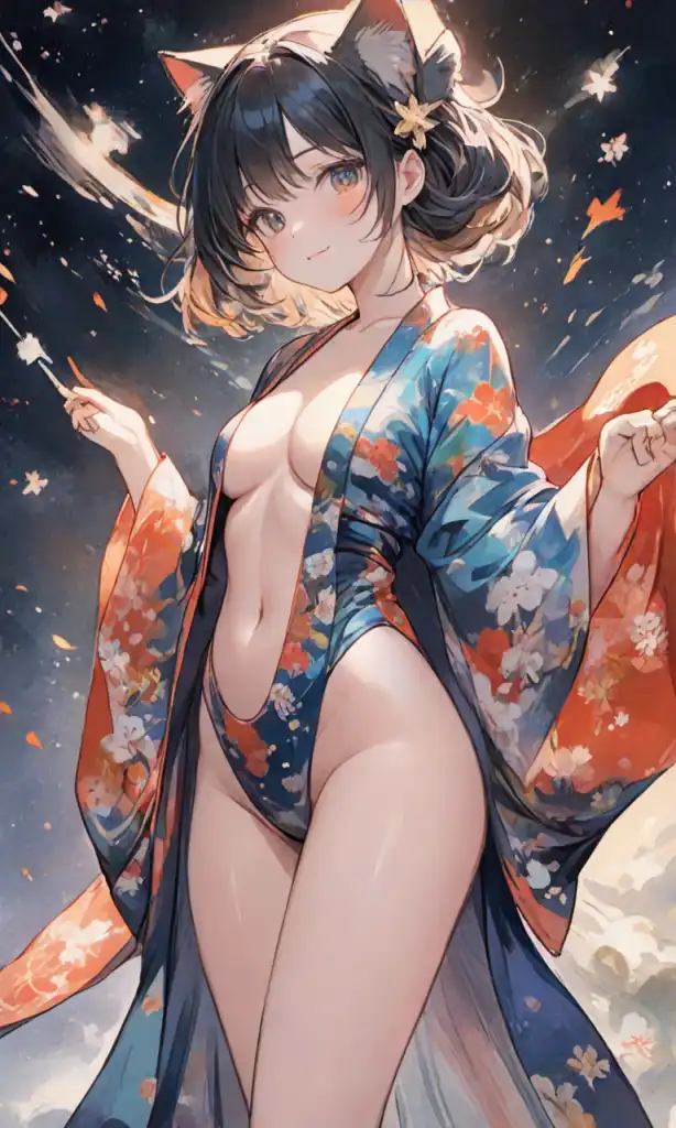 AI Art: Kimono Girl by @GeoShire