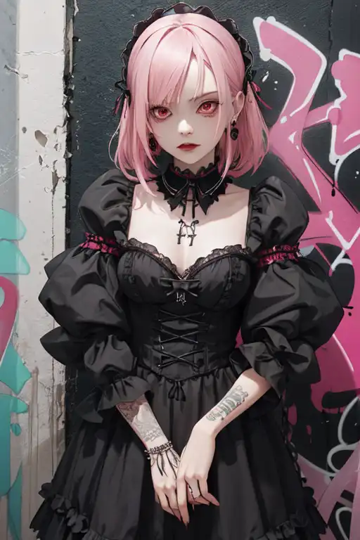 AI Art: goth girl by @goth45