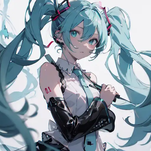 Arte AI: Hatsune Miku por @GeoShire