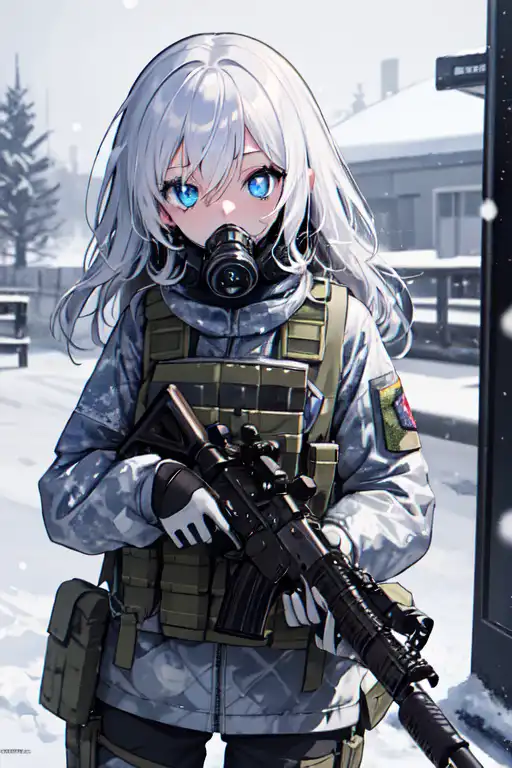 AI Art: Military Girl by @DoubleSwrd | PixAI