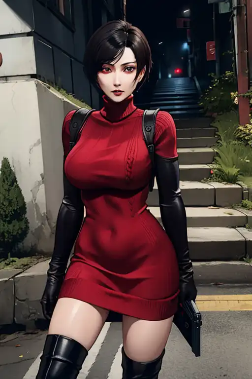 Ada Wong RE4 Red Dress - Resident Evil 4 Remake 