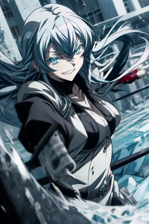 Arte AI: esdeath (corrected) por @licensedviber