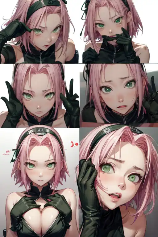 Ai Art Sakura Haruno By Anonymous Pixai