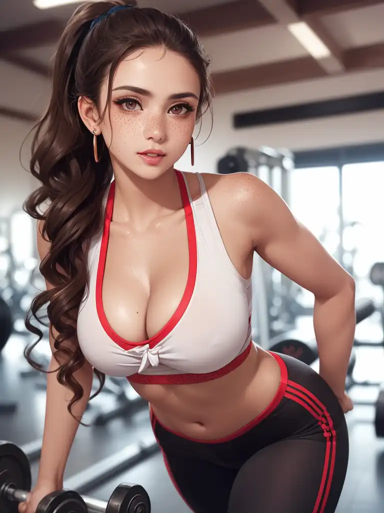 AI Art: sexy gym girl by @Daily Dose of Delight | PixAI