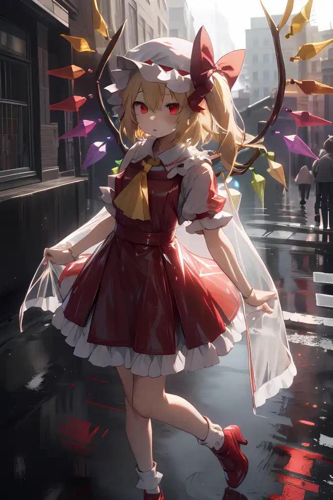 AI Art flandre scarlet raincoat by ゆっくりちぇん PixAI