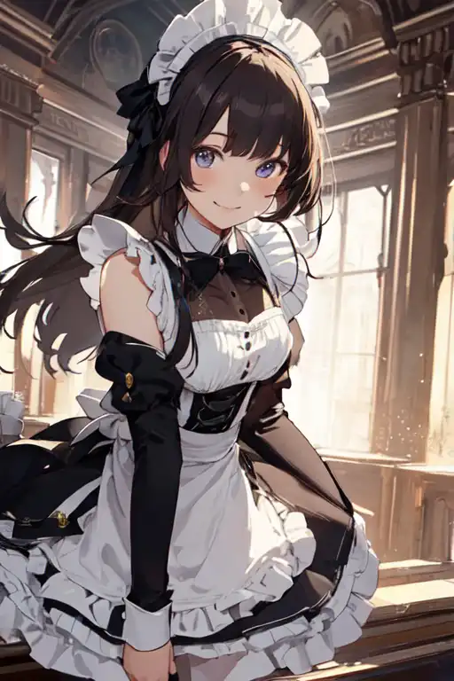 AI Art: maid(before) by @Re
