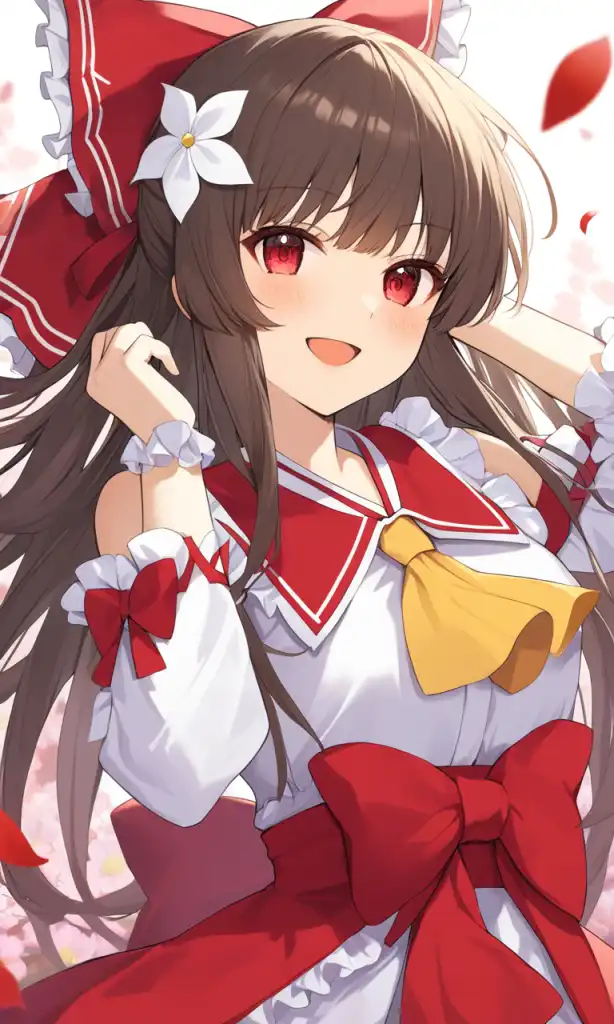 Ai Art 「touhou」 Hakurei Reimu By 速い猪様 Pixai