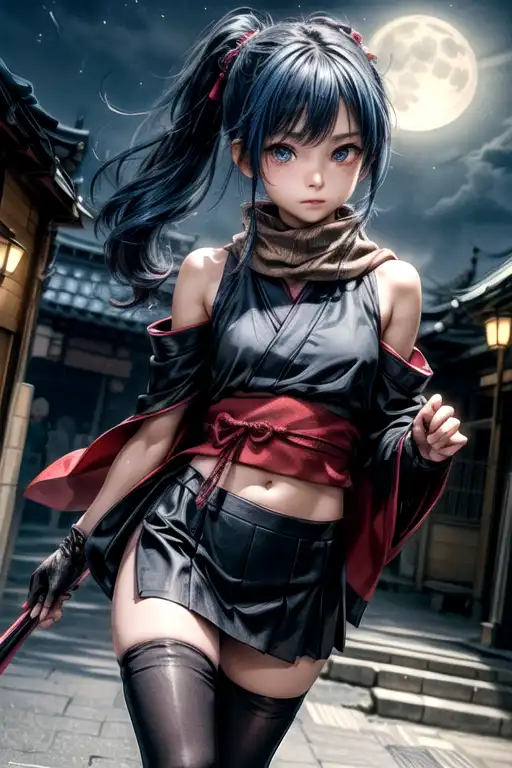 AI Art: Ninja Girl 2 by @Dillon Christano | PixAI