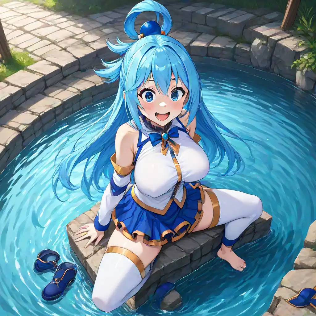 AI Art LoRA Model: Aqua (Konosuba) - Pony (NSFW) | PixAI