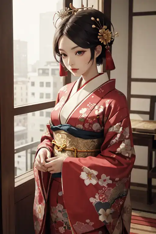 AI 아트: Oiran 작성자: @aorushun