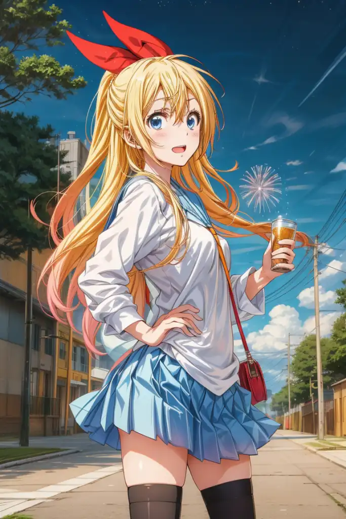 AI Art: Kirisaki Chitoge by @Anonymous | PixAI