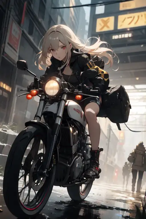 AI Art: moto girl by @yujuen