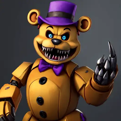 AI Art LoRA Model: Nightmare Fredbear FNAF Character LoRA V1.0