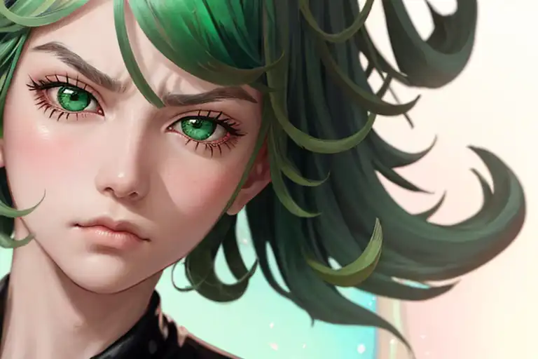 AI Art: tatsumaki angry by @Renee CHipana | PixAI